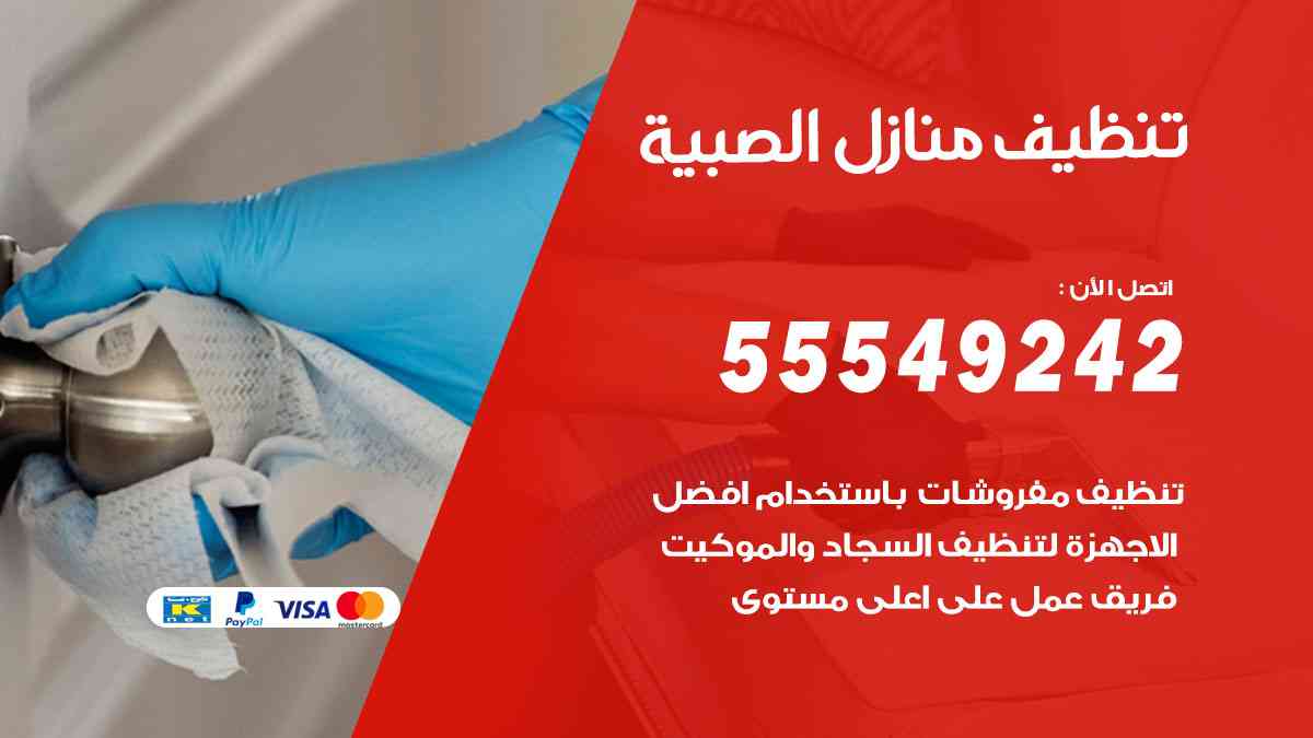 تنظيف منازل الصبية